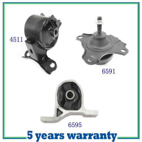 Engine Motor & Trans Mount Auto M1319 For Civic Acura EL 1.7L Set 4511 6591 6595