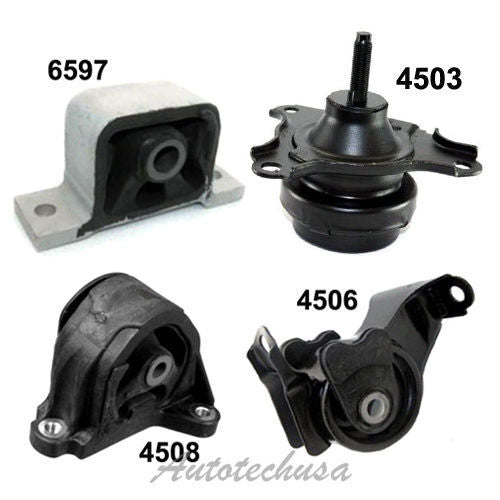 Engine Motor & Trans. Mount M1082 02-06 For Acura RSX 2.0L 4503 4506 4508 6597