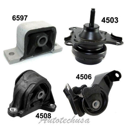 Engine Motor & Trans. Mount M1082 02-06 For Acura RSX 2.0L 4503 4506 4508 6597