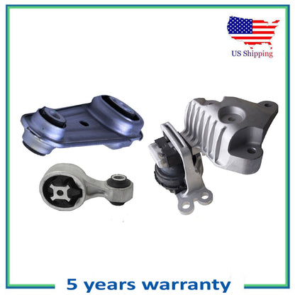 3PCS Engine & Torque Strut Mount For 14-19 Nissan Rogue X-Trail Renault Koleos