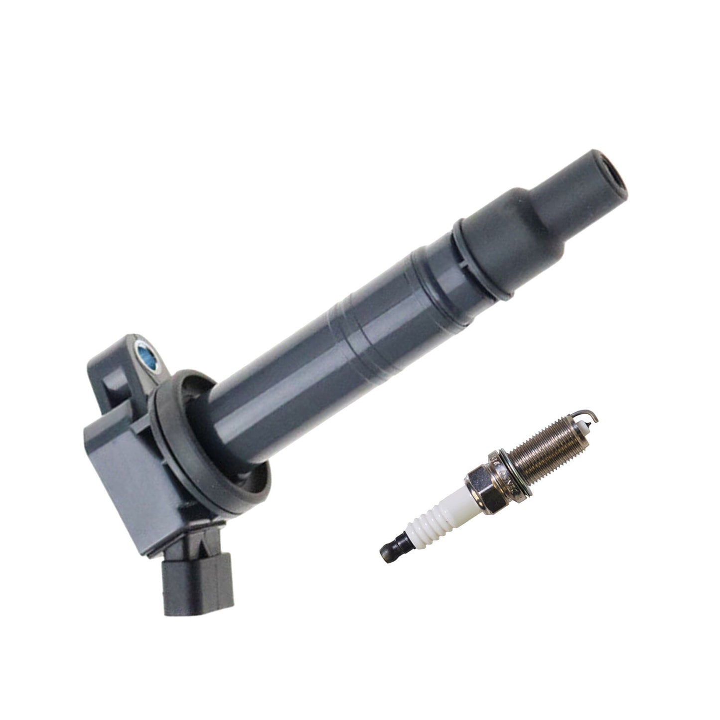 Set 2 UF495 Ignition Coil & Denso 3421 Spark Plug For Lexus Toyota 2.4 2.7 4.0
