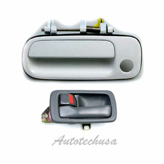 92-96 For WHITE 040 Outside Door Handle & Camry Front Left Interior Gray DS394