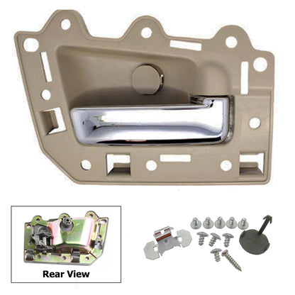 UPGRADED Interior Door Handle Set For 05-11 Jeep Grand Cherokee Tan Beige Chrome