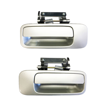 Rear Pair Outside Door Handle 1C8 Silver Metallic For 00-04 Toyota Avalon 3.0L