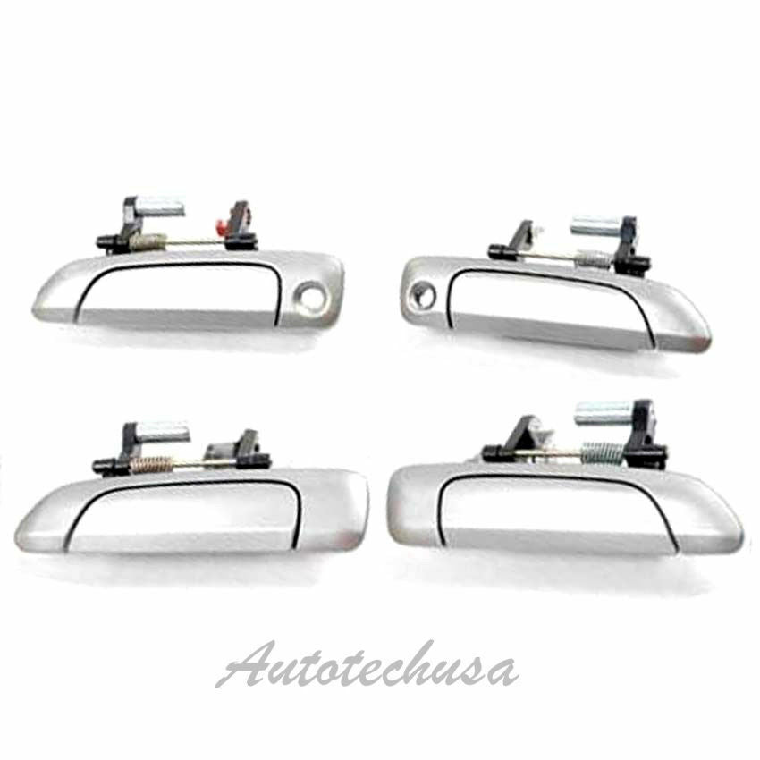 01-05 For HONDA CIVIC Full Set 4 NH623M Satin Silver Outside Door Handle DS162