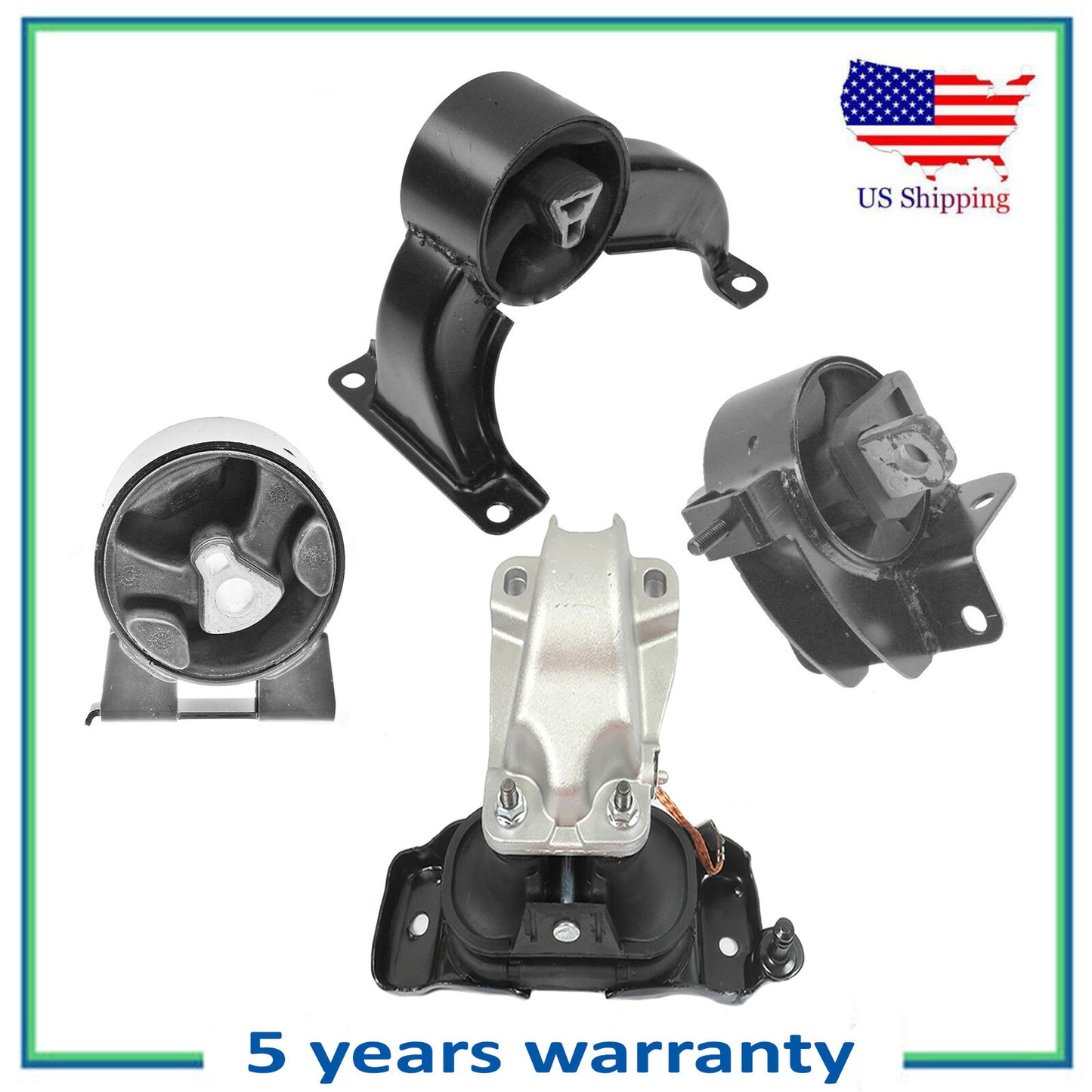 Set 4PCS Engine Motor & Trans Mount For 08-10 Chrysler Dodge Grand Caravan 4.0L