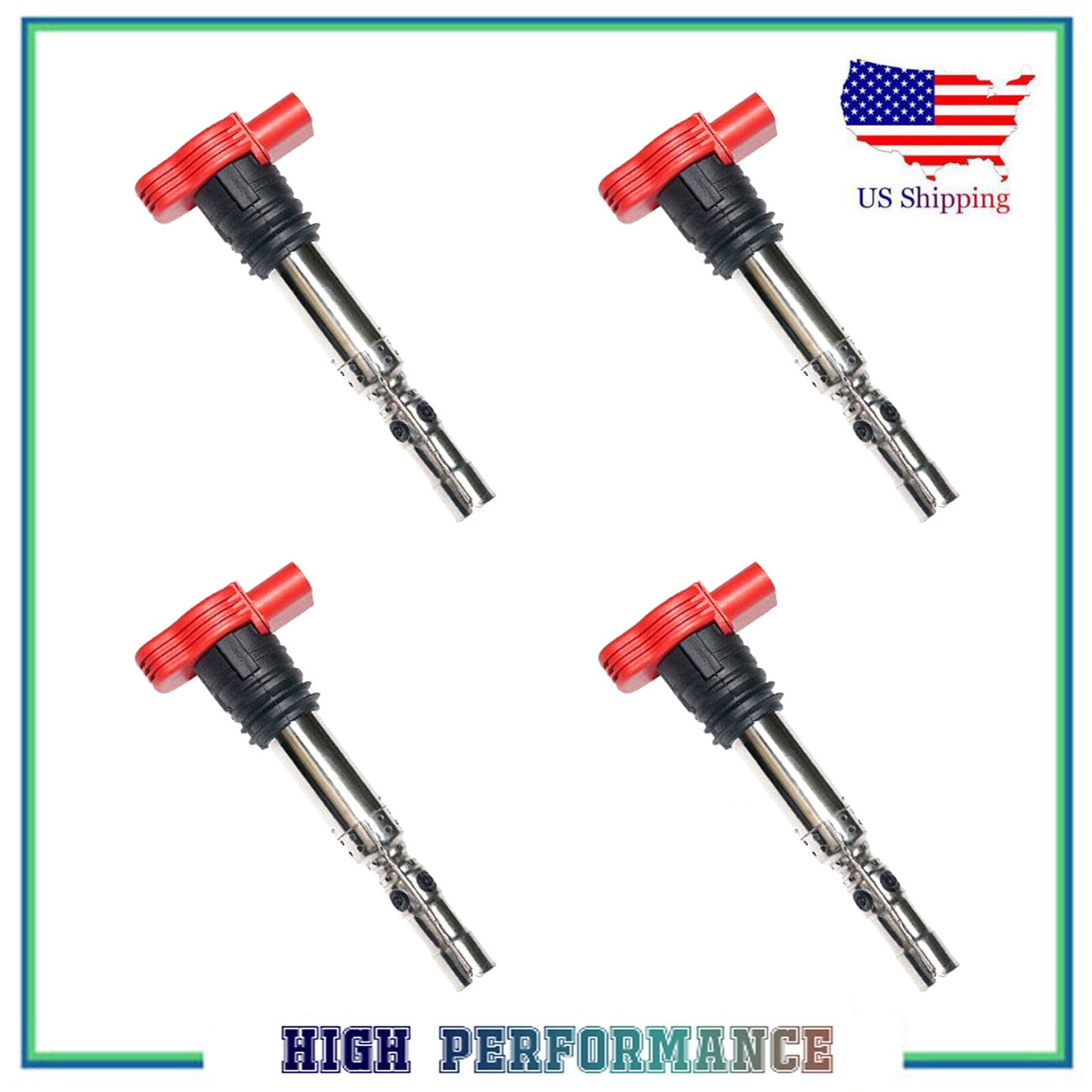 Juego 4PCS Encendido Bobina Para UF483 C1471 52-1795 72954016 Audi A4 A6 Quattro