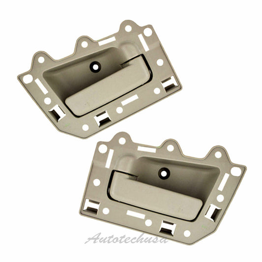 Front Left + Right Interior Door Handle Pair DS296 For Grand Cherokee Beige Tan