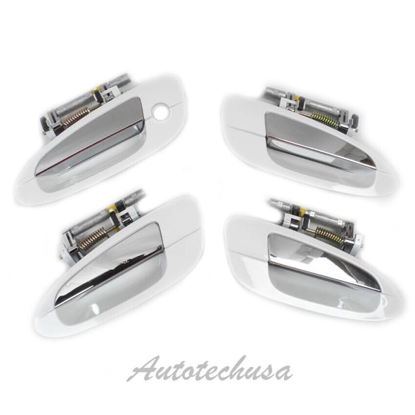 MotorKing For NISSAN ALTIMA DS346 Set 4 PCS Outside Door Handle QM1 White