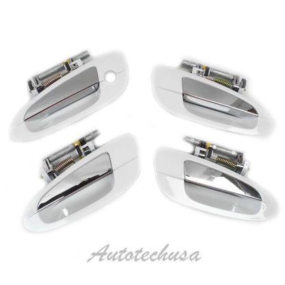 MotorKing For NISSAN ALTIMA DS346 Set 4 PCS Outside Door Handle QM1 White