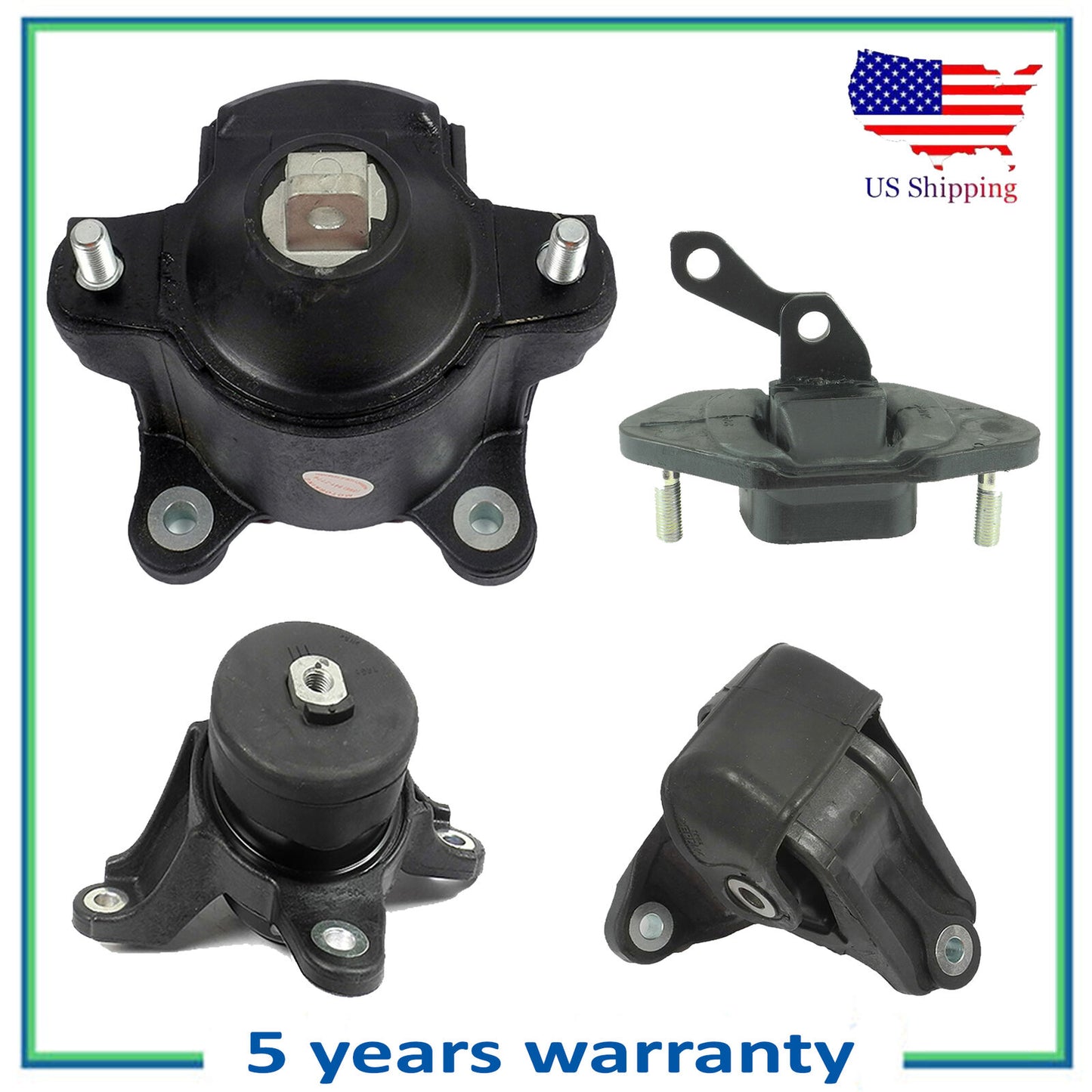 4PCS Set M4114 Moteur & Trans Montage Pour Honda Accord Acura Tsx 2.4L Auto