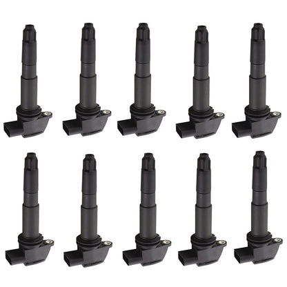 10PCS UF513 5C1438 94860210400 Ignition Coil For 04-2005 Porsche Carrera GT 5.7