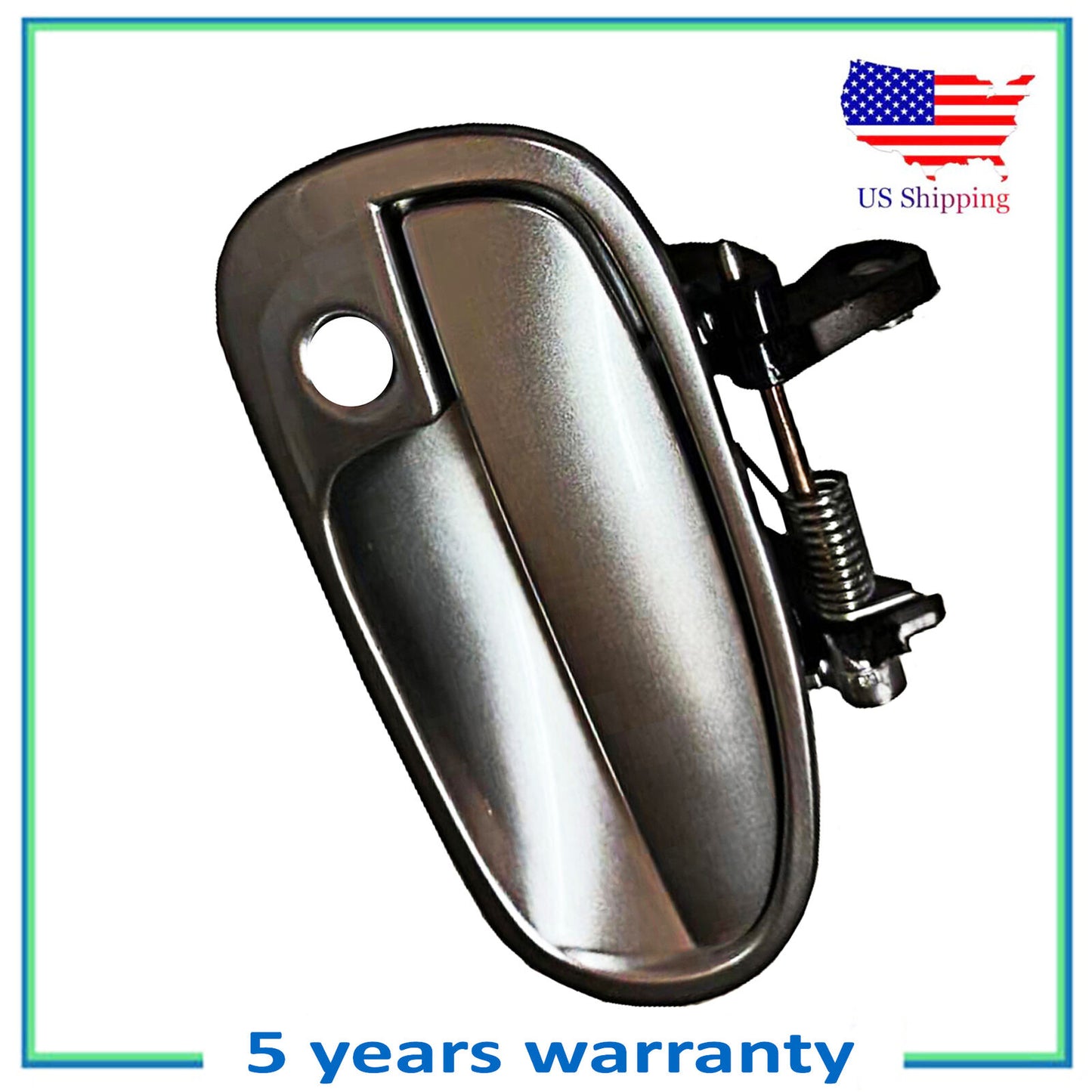 Front Right Passenger Outside Door Handle For 1999-2000 Honda Civic Silver NH623