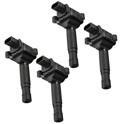 UF555 5C1747 C1690 Ignition Coil Set 4 PCS For 2003-2005 Mercedes-Benz C230 1.8L