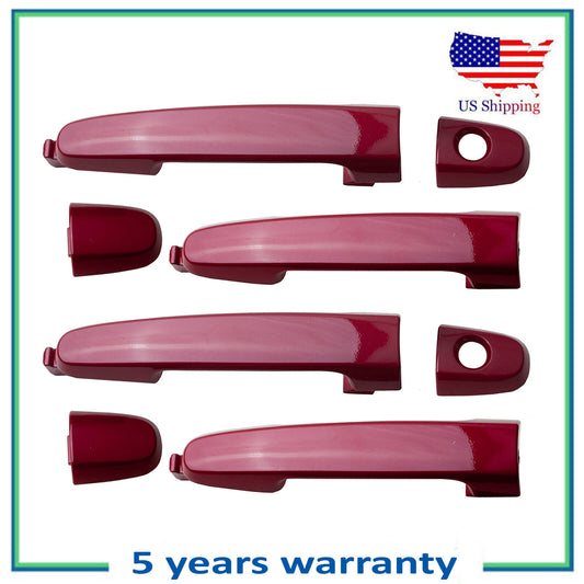 Set 4PCS Neuf Extérieur Porte Poignée 3R3 Rouge Pour 2003-2010 Pontiac Vibe 1.8