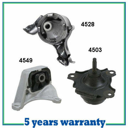 M607 Moteur & Trans Montage 3PCS Pour 02-06 Acura Rsx 2.0L Pour Manuel Trans