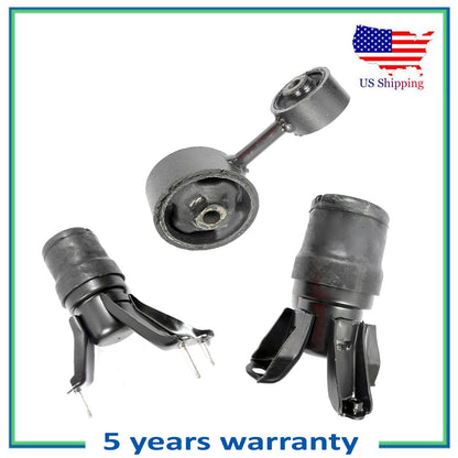 97-01 Engine & Torque Strut Mount Auto For Toyota Camry 2.2L Set 7219 7238 7241