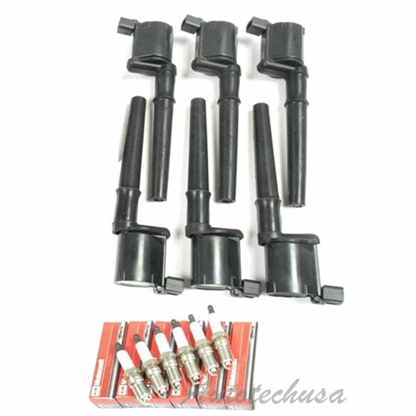 FOR FORD SET OF 6 IGNITION COIL DG512 With 6 SPARK PLUG SP493 IC057 B254 6