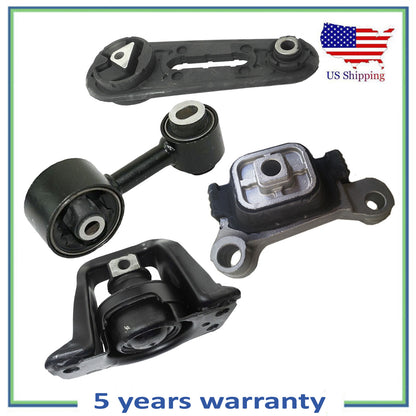 Set 4 pcs Engine Motor Mount For 13-18 Chevrolet City Express Nissan NV200 2.0L