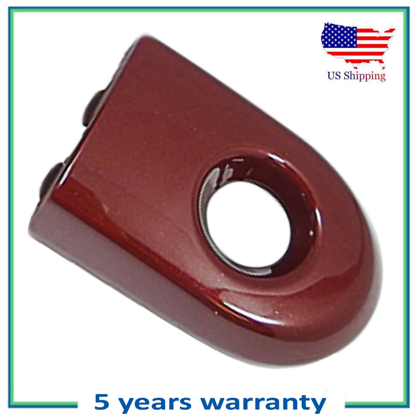 Front Left Outer Door Handle Bezel Cover Keyhole For 07-12 Nissan Versa A15 Red