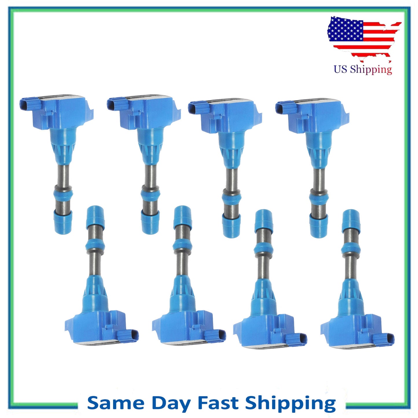 UF373 7805-3255 8PCS Encendido Bobina Azul Para 2003-2005 Honda Civic 1.3L