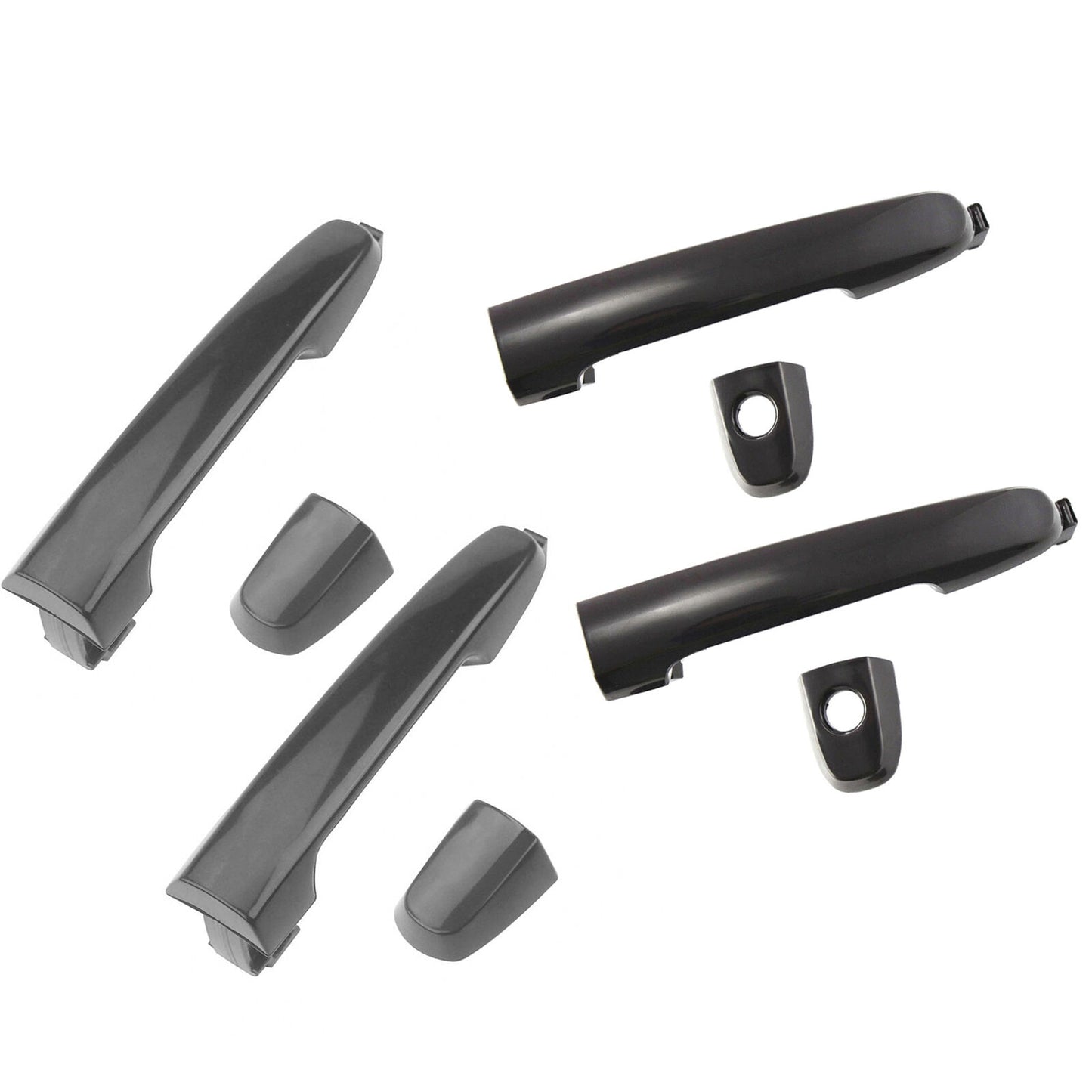 Front Rear 4 PCS Outside Door Handle For Toyota Camry Corolla Non Painted Black