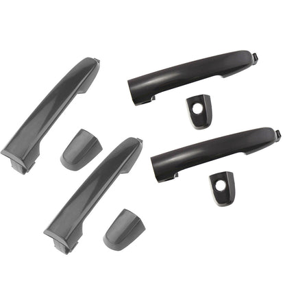 Front Rear 4 PCS Outside Door Handle For Toyota Camry Corolla Non Painted Black