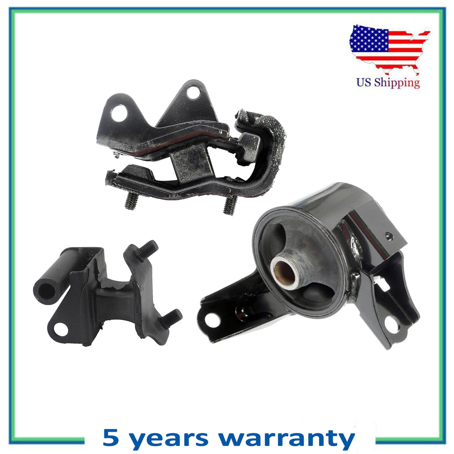 Set Engine Motor & Trans Mount For 2007 Honda Odyssey 3.5L 4587 4558 4557 i-VTEC