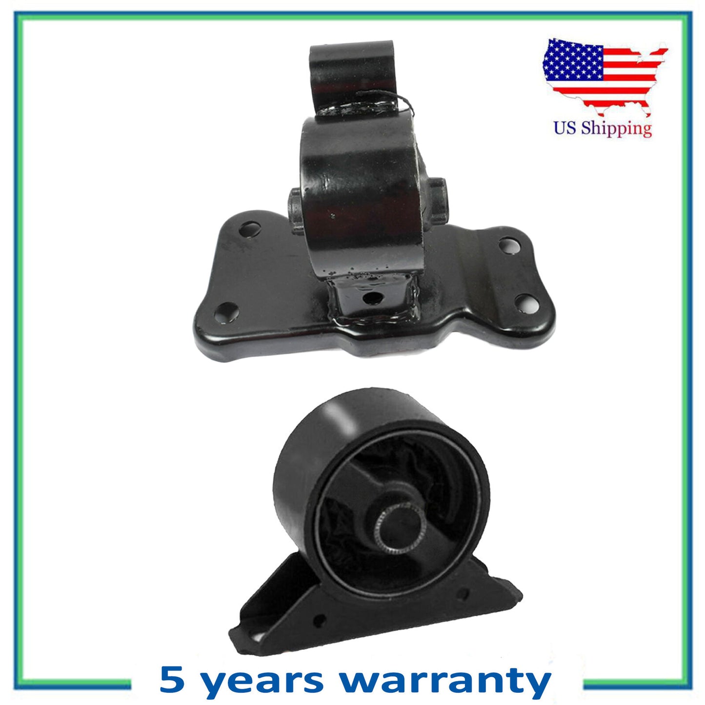 2PCS Engine Motor & Trans Mount For 1999-2002 Mitsubishi Mirage 1.5L 6688 6670