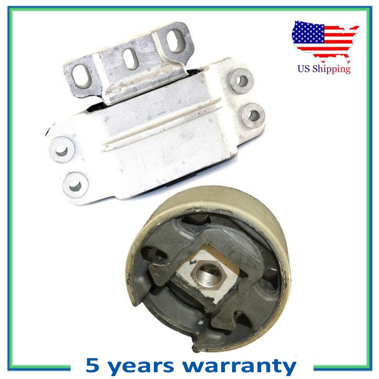 2PCS Motor & Trans Montaje Para Nuevo VW Jetta 1.9L 2.5L Conejo 6969 6959