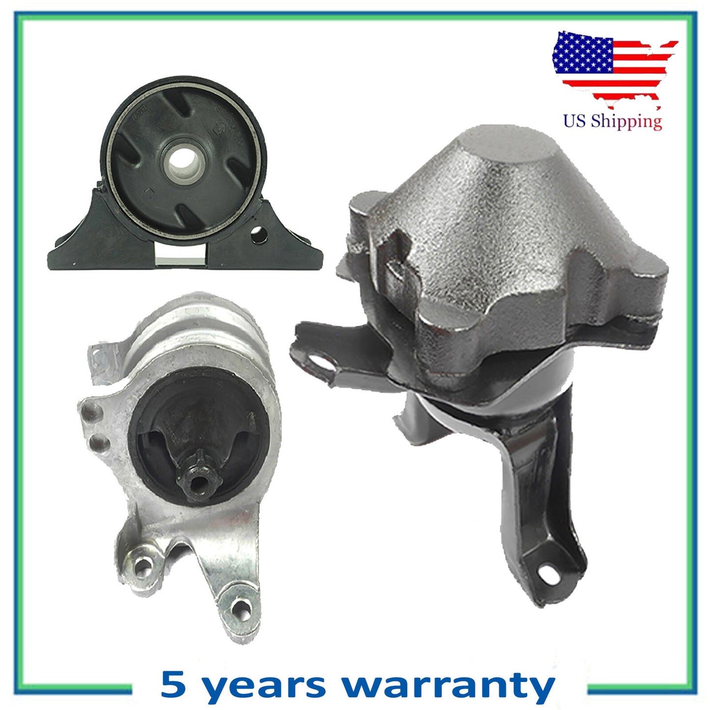 3PCS Engine Motor & Trans Mount For 04-07 Mitsubishi Galant 2.4L 4624 4627 4639