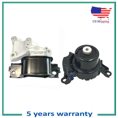 2PCS Engine Motor & Manual Trans Mount For 2015 2016 2017 Honda Fit 1.5L EX-L