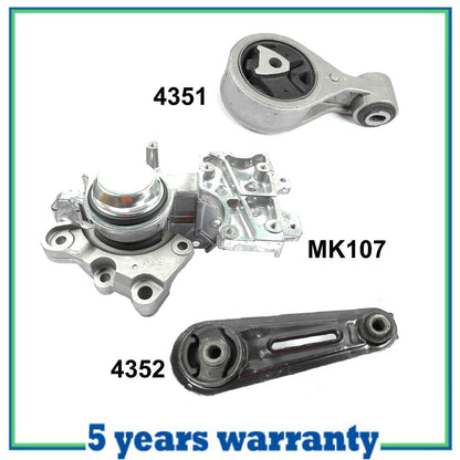 Engine Motor & Trans. Mount For Nissan Rogue Sentra 2.5L M1351 4351 4352 MK107