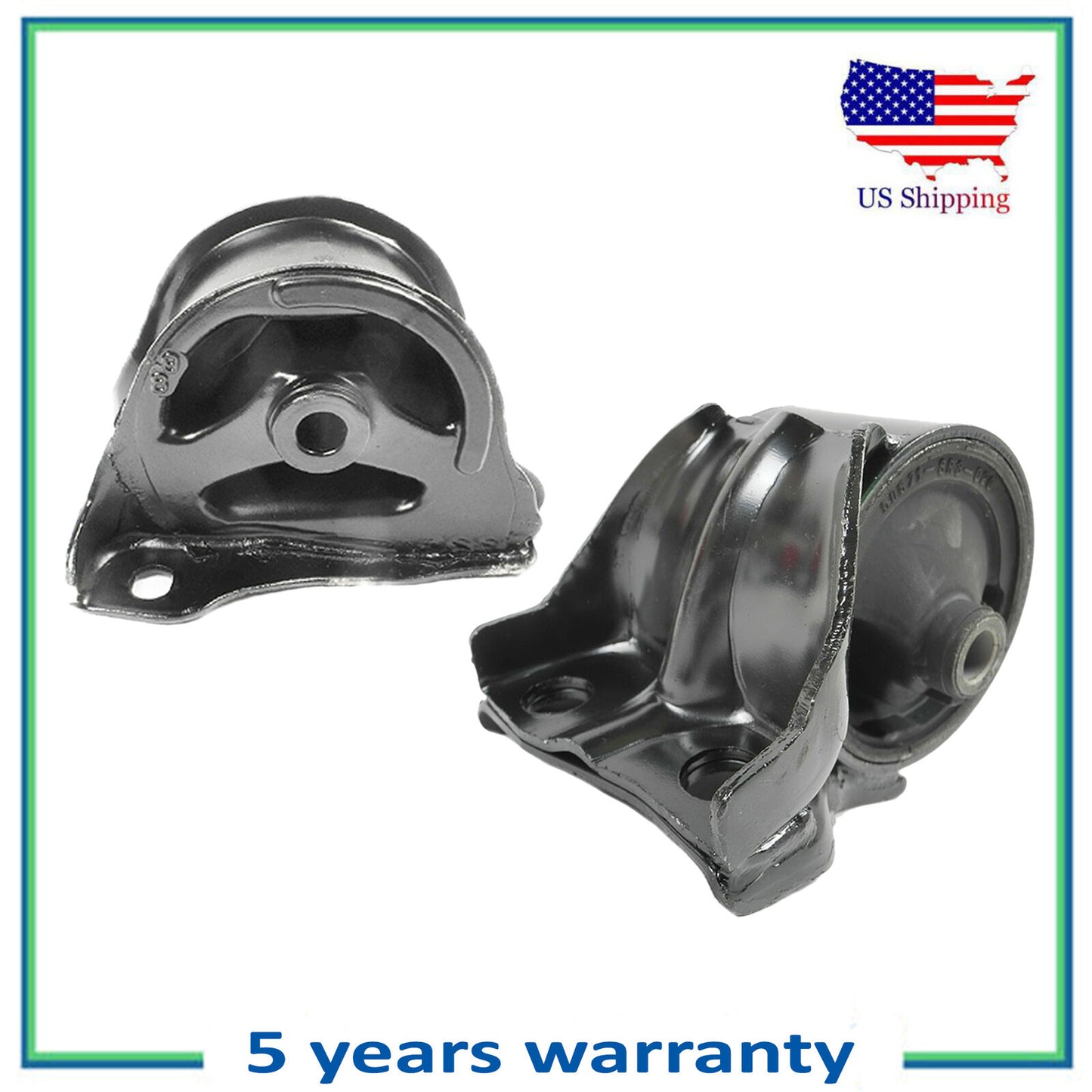 2PCS Engine Motor Mount For 1993 Honda Civic del Sol 1.5L FWD 6534 6506