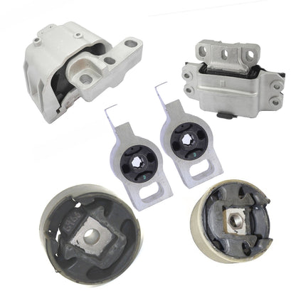 Set 6PCS Engine Motor & Automatic Transmission Mount For 2009 Volkswagen CC 2.0L