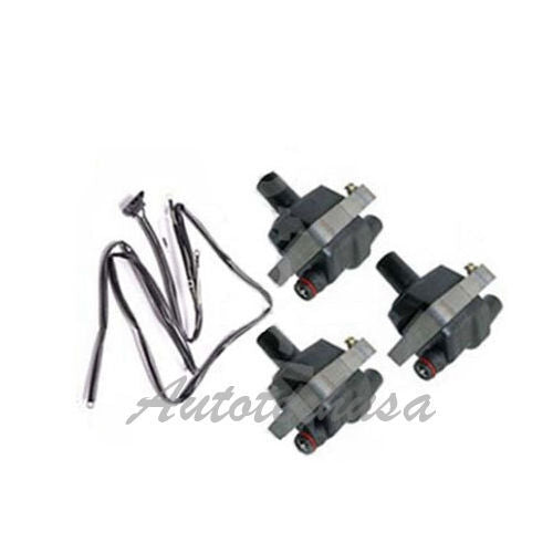 For Mercedes C280 E320 Wire Cable Harness + 3 Ignition Coils B266*3 SW19 UF137