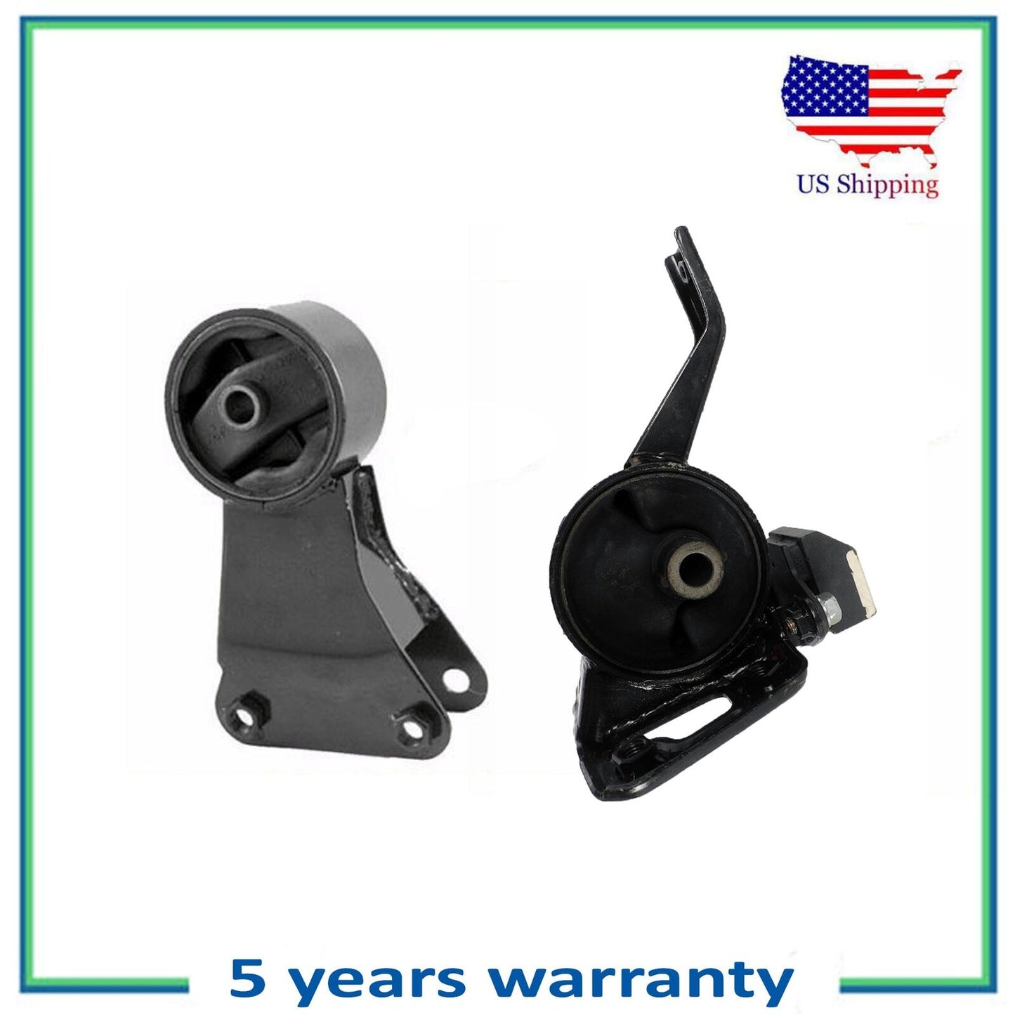 Engine Motor & Trans Mount 6605 6118 2PCS For 1993 Hyundai Elantra 1.8L FWD Auto