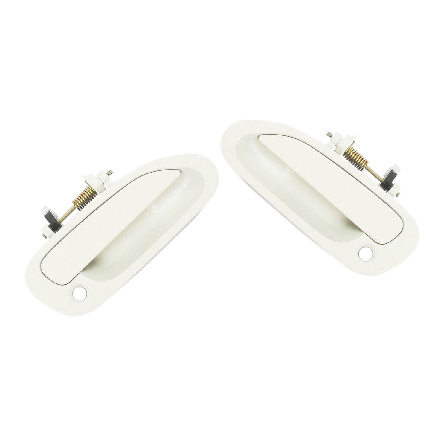 Front Pair Set Outside Door Handle For 98-2002 Honda Accord NH578 Taffeta White