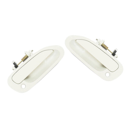 Front Pair Set Outside Door Handle For 98-2002 Honda Accord NH578 Taffeta White