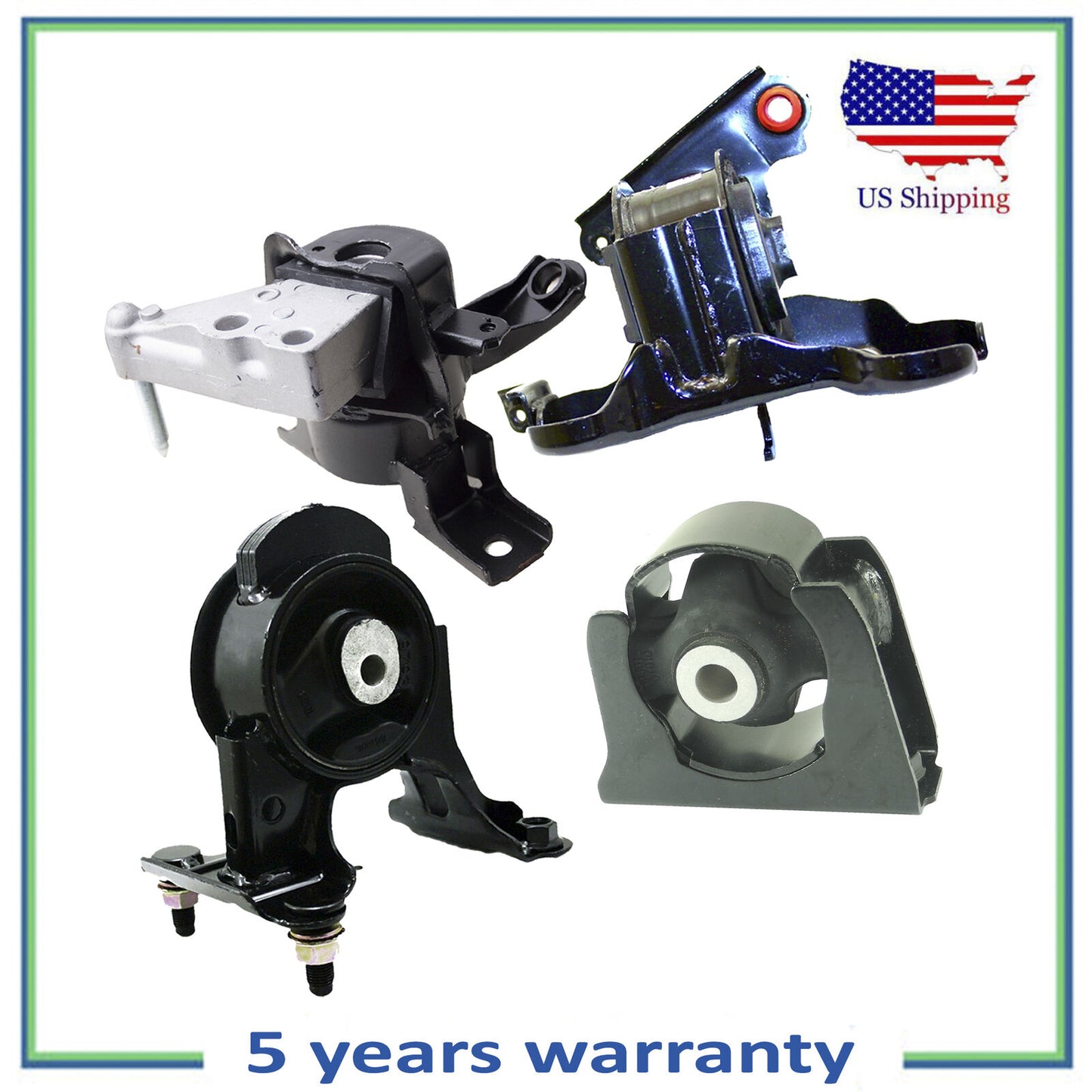 Set 4 PCS Engine Motor & Auto Trans Mount For 2013-2018 Toyota RAV4 2.5L Gas AWD