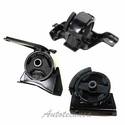 Front Motor & Transmission Mount Set 3PCS. for 1993-1997 Geo Prizm 1.8L for Auto