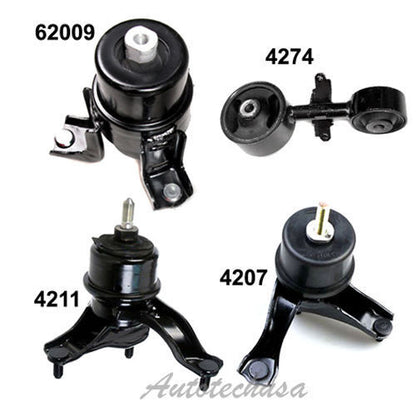 Engine Motor & Auto Trans Mount Set 4 PCS 2007-2011 For Toyota Camry 2.4L Hybrid