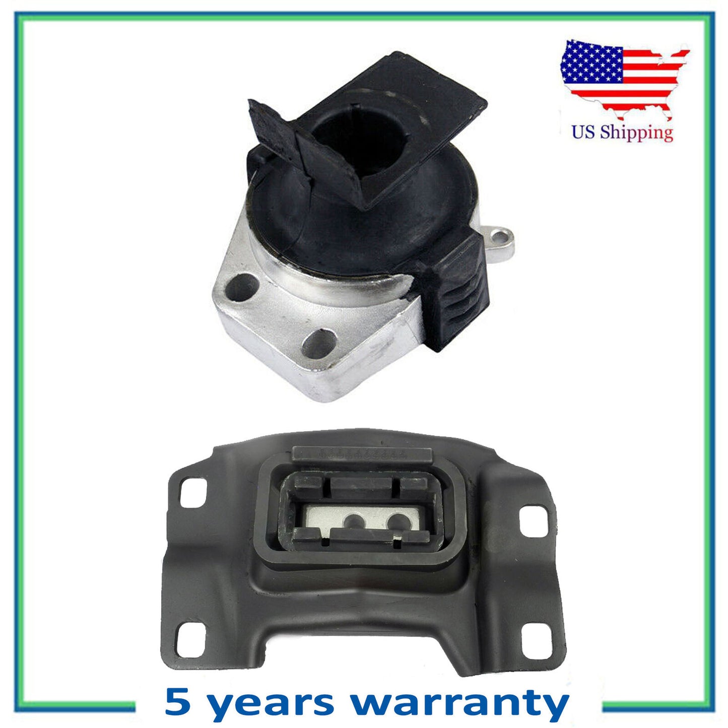 2PCS Motor & Manual Trans. Montaje Para 07-13 Mazda 3 Mazdaspeed 2.3L Turbo