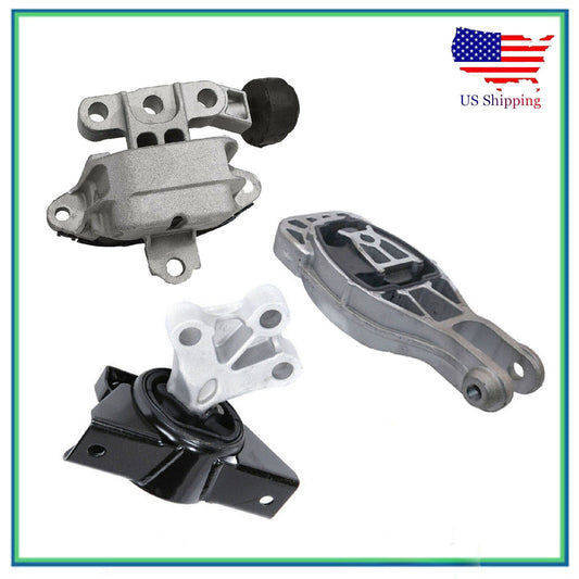 Set 3PCS Motore & Trans Montante Per 2013-2020 Chevrolet di Sonic 1.4L