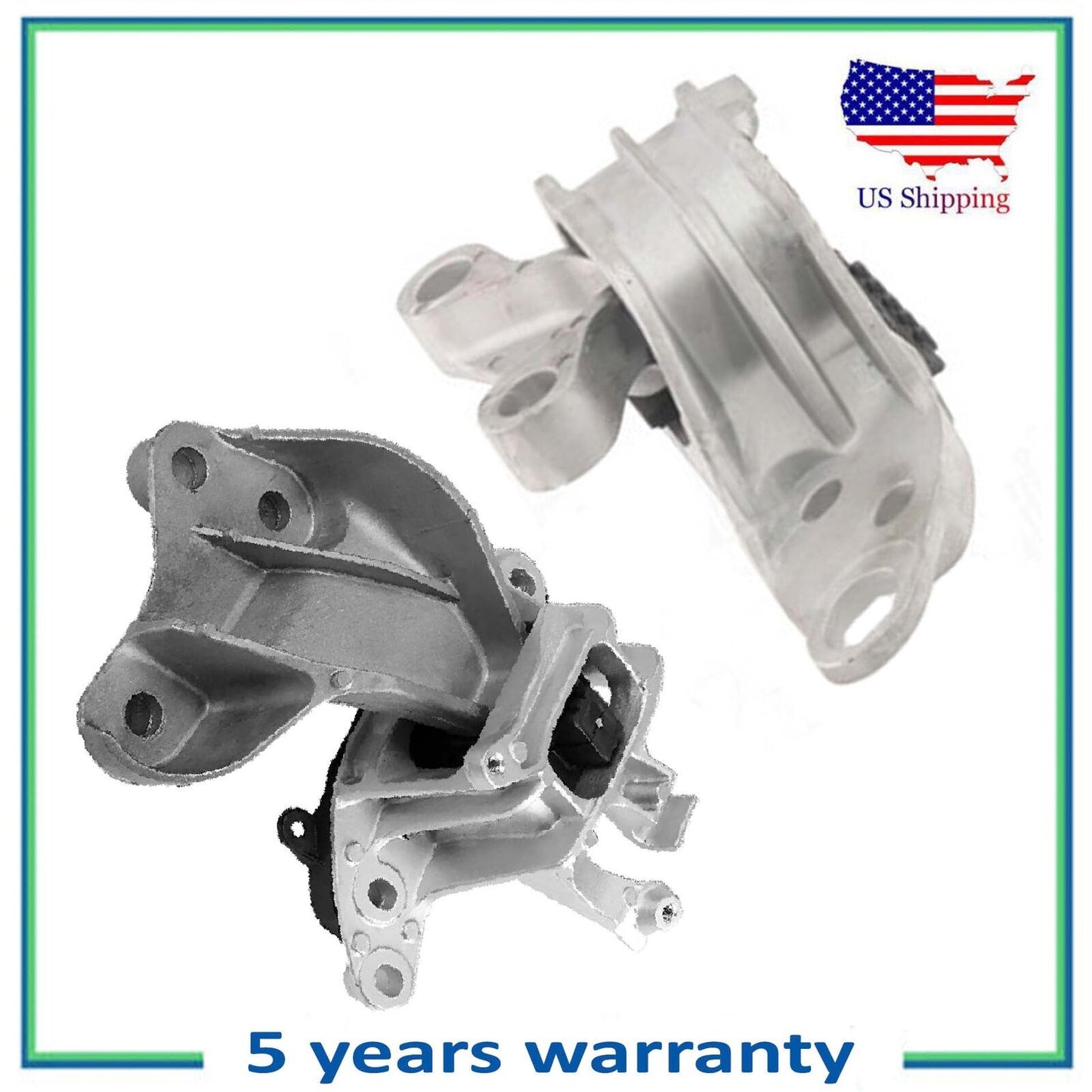 2PCS Right Engine Motor & Left Auto Trans Mount For 16-19 Chevrolet Cruze 1.4L