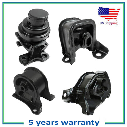Set 4PCS New Engine Motor & Trans Mount Manual For 96-97 Honda Accord 2.2L DX LX