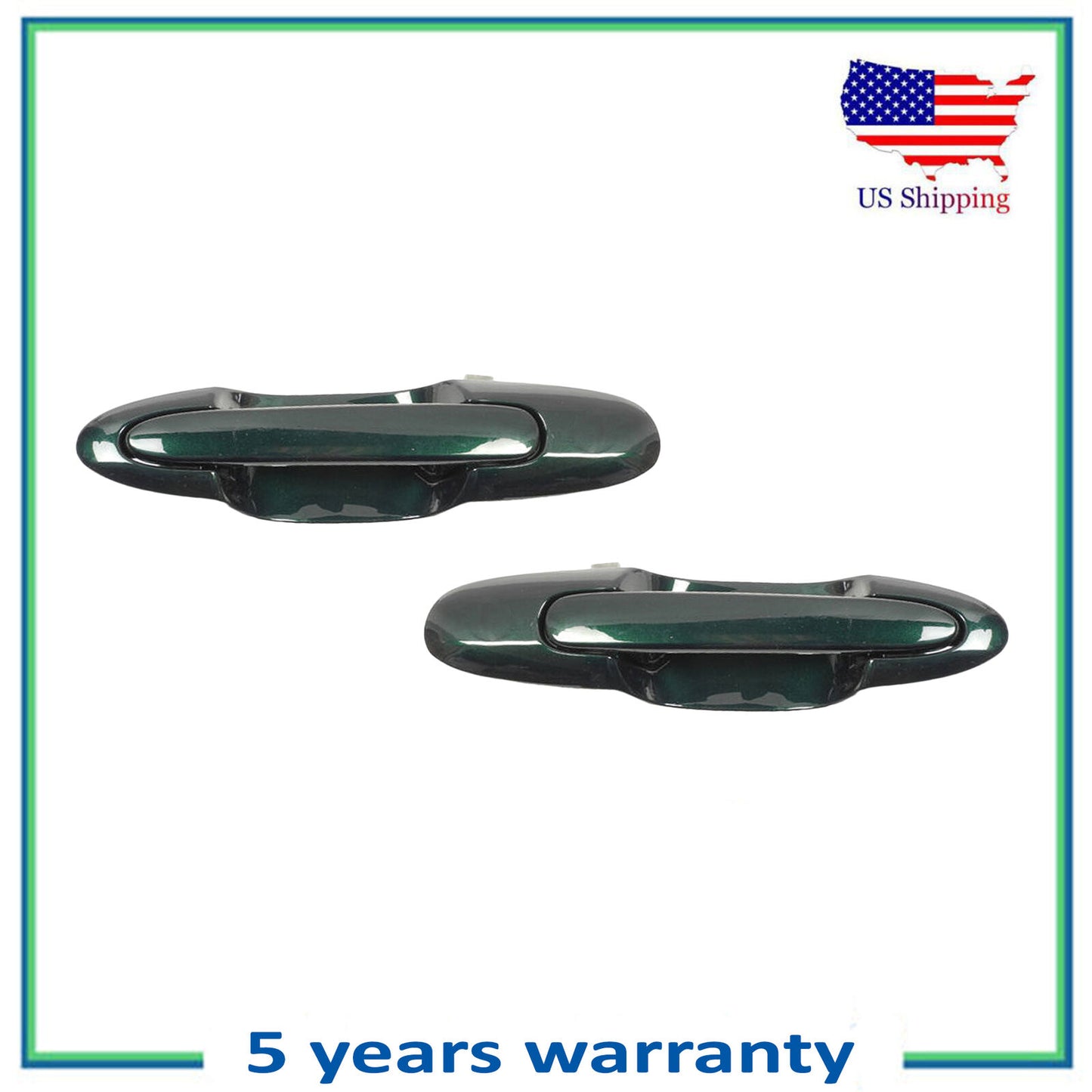 Arrière Extérieur Porte Poignée 2PCS Pour 2000-2006 Mazda MPV Grâce Vert 18J