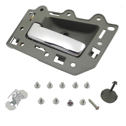 Rear Pair Interior Door Handle For 05-2011 Jeep Grand Cherokee Khaki Chrome Bolt