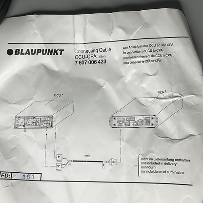 BLAUPUNKT Connexion Câble Ccu-Cpa 5m Pour 7607006423