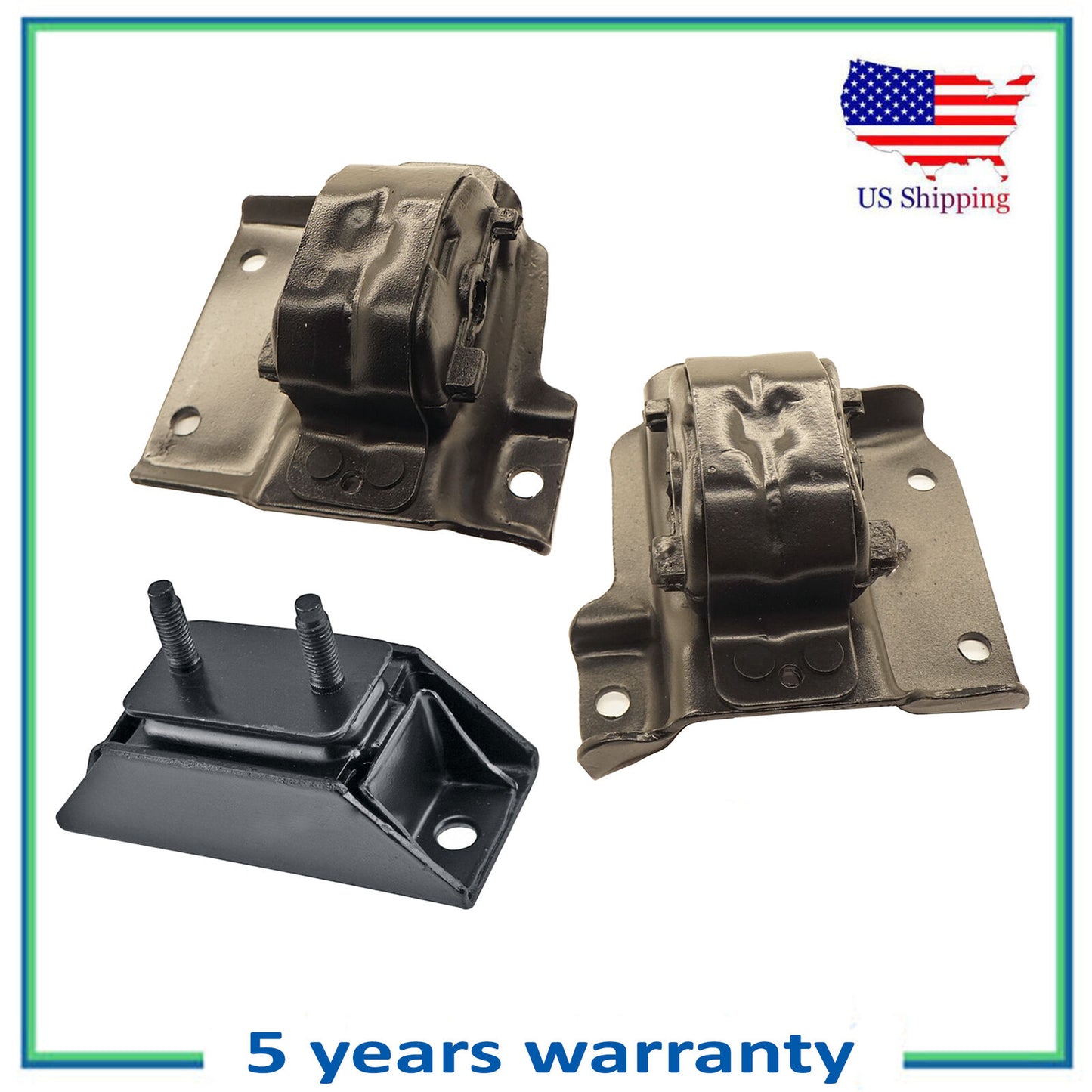 Motor & Trans Mount Set 3PCS For 1997-2003 Ford F-150 2833 2831 2871